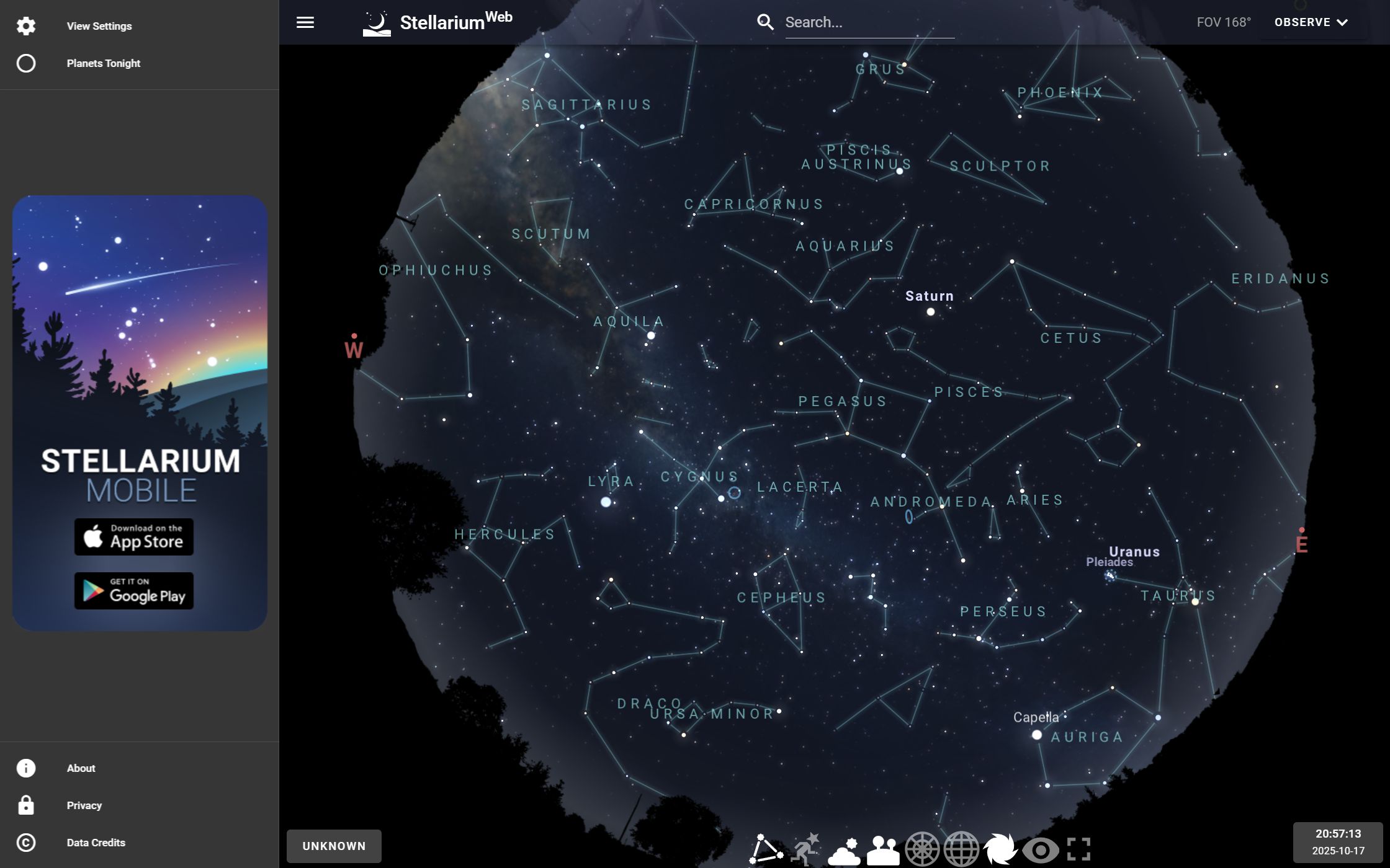 Stellarium Web